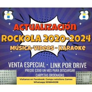 Actualización para Rockola 2020-2024